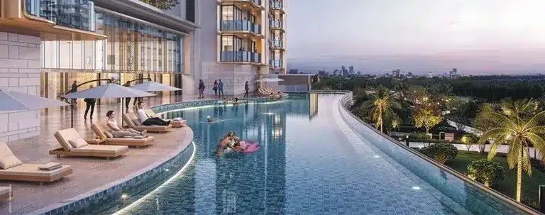 ORYZA premium swimming pool amenity Sector 88A Gurugram luxury living